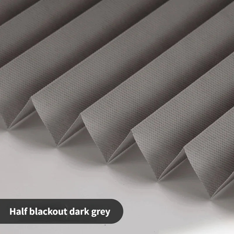 Self-Adhesive Pleated Blinds – Half Blackout Privacy Shades for Home Windows