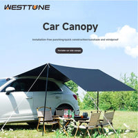 Portable Car Awning Tarp – Lightweight Vehicle Shelter for Camping