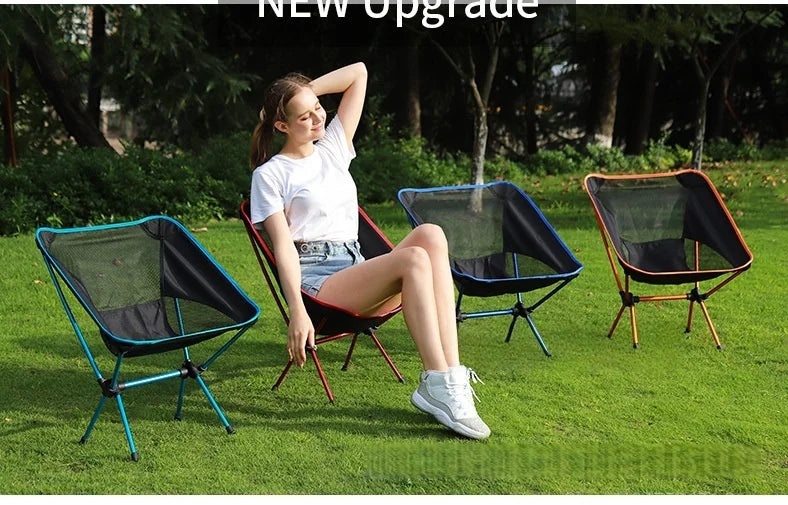 Folding Moon Chair – Lightweight Aluminum Portable Chair for Camping