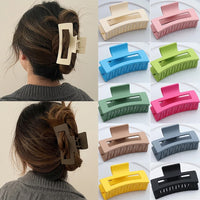 Large Plastic Hair Claw – Korean Fashion Clip for Women Styling