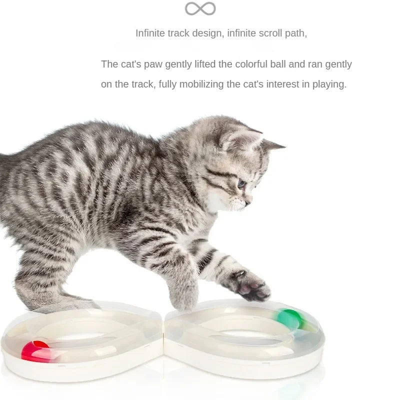 Interactive Cat Toy Set – Turntable and Tunnel for Indoor Exercise