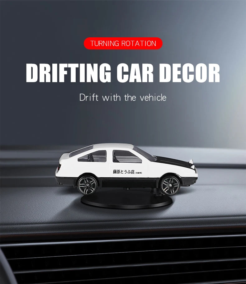 Drifting Car Dashboard Ornament – Swinging Model for Racing Enthusiasts