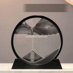 3D Moving Sand Art Frame – Dynamic Liquid Hourglass for Office Home Decor