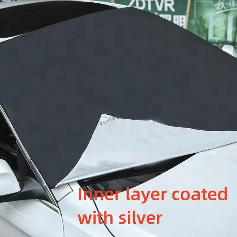 Magnetic Windshield Snow Cover – Waterproof Sun Shade for Winter Car Protection