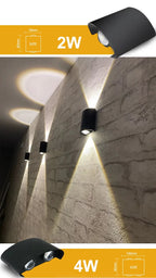 Aluminum LED Wall Lamp – IP65 Waterproof Lighting for Indoor and Outdoor