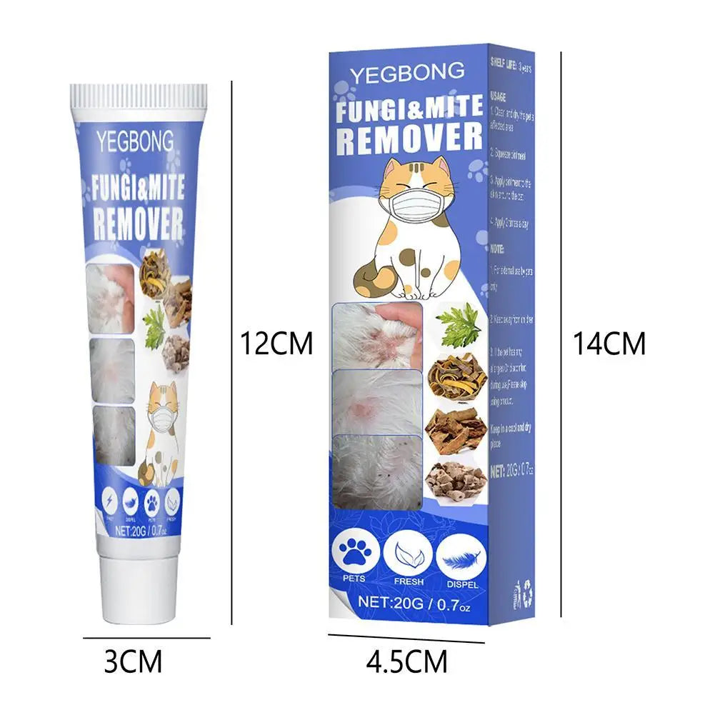 Pet Mite Removal Cream – Antifungal Skin Treatment for Dog and Cat Care