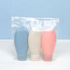 Refillable Silicone Travel Bottles – 60ml Squeeze Containers for Toiletries