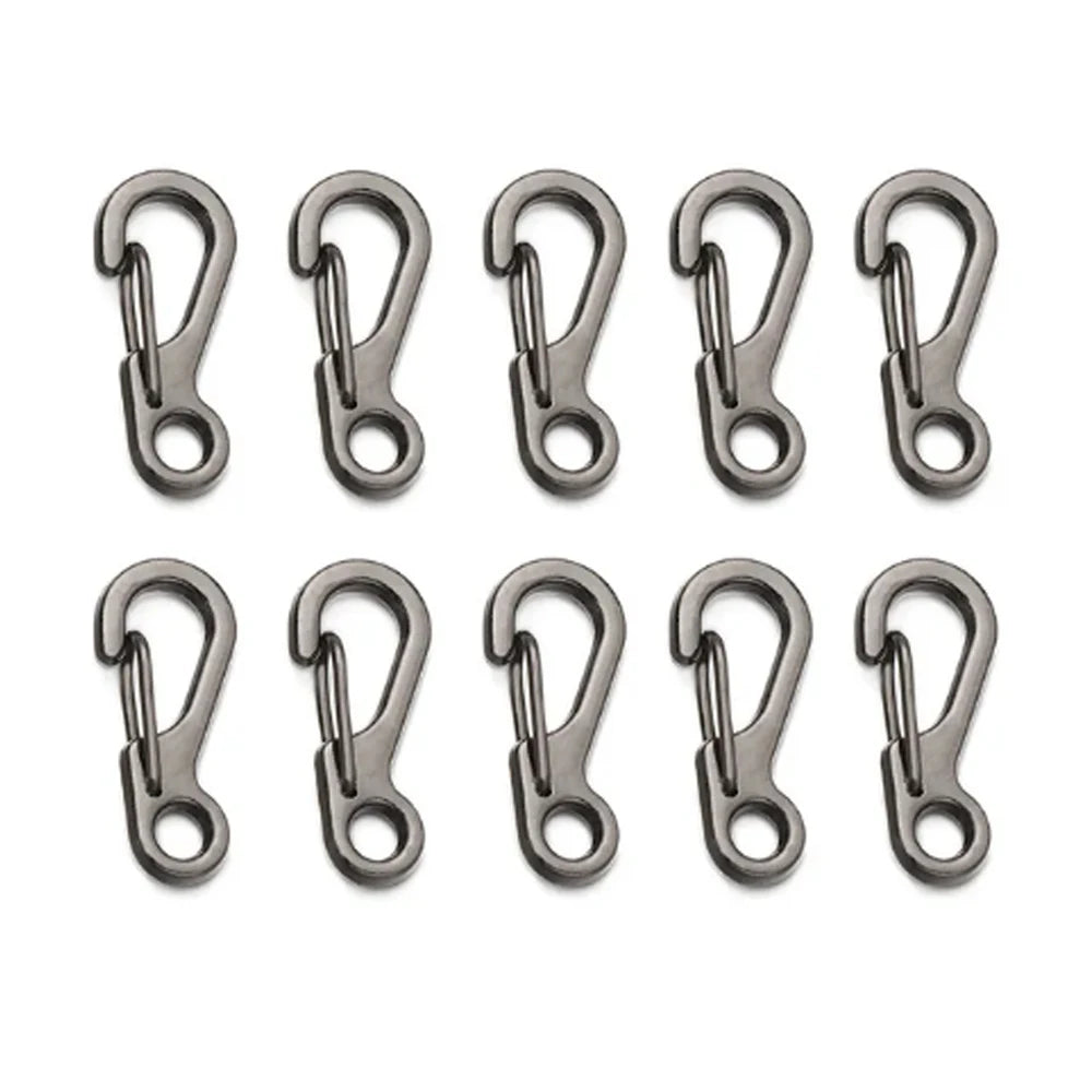 Mini Aluminium D-Ring Carabiner – Spring Clip for Outdoor Camping EDC Gear