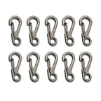 Mini Aluminium D-Ring Carabiner – Spring Clip for Outdoor Camping EDC Gear