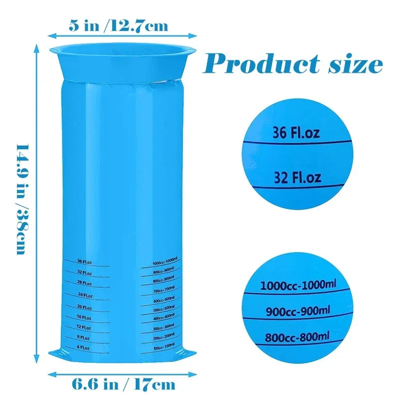 Disposable Vomit Bags – 1000ml Portable Pouches for Travel and Motion Sickness