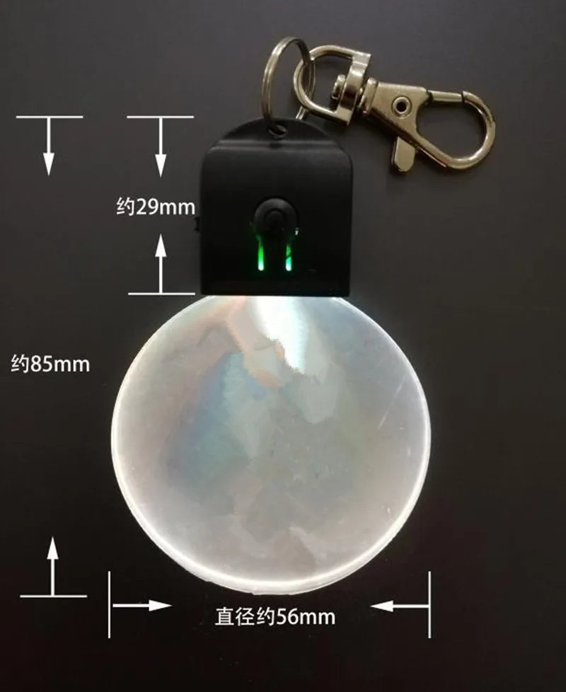 Acrylic LED Keychain – RGB Light Up Key Pendant for DIY Wedding Decor Gifts