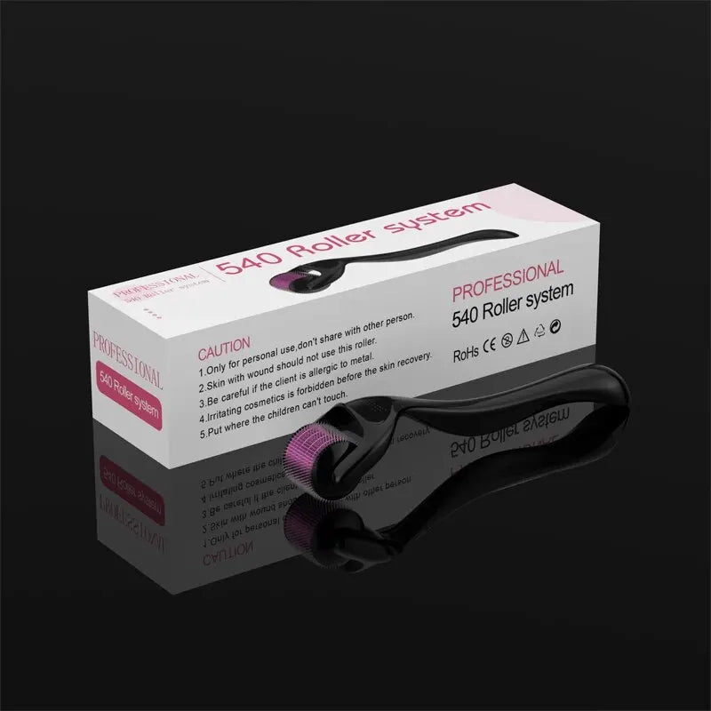 540 Micro Needle Derma Roller – Skin Rejuvenation for Beard and Hair Growth