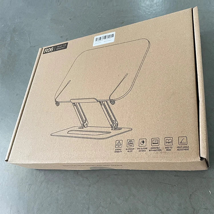 Aluminum Foldable Reading Stand – Adjustable Holder for Laptops and Books