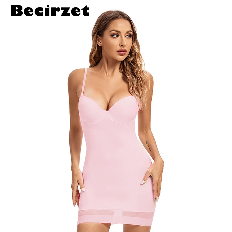 Underwire Control Slip – Full Length Shapewear for Women Under Dresses
