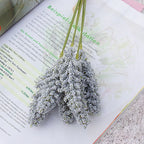 Artificial Lavender Flowers – PE Plastic Plant Bouquet for Home Table Decor