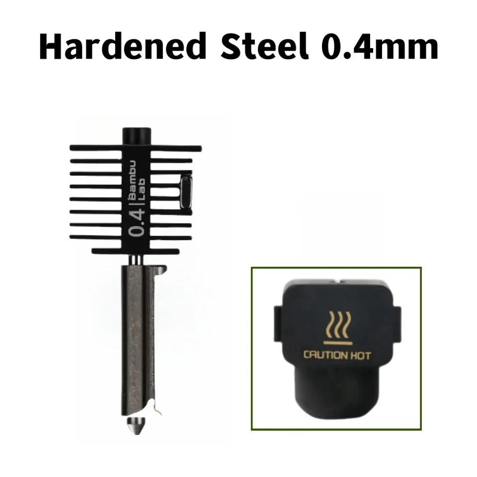 Hardened Steel Hotend Kit – High Speed 3D Printer Nozzle for Bambu Lab A1