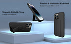 Magnetic Stand Phone Case – Protective Cover with Wrist Strap for iPhone Series