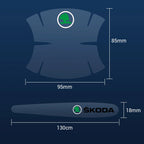 Transparent Car Door Handle Protectors – Anti-Scratch Film for Skoda Models