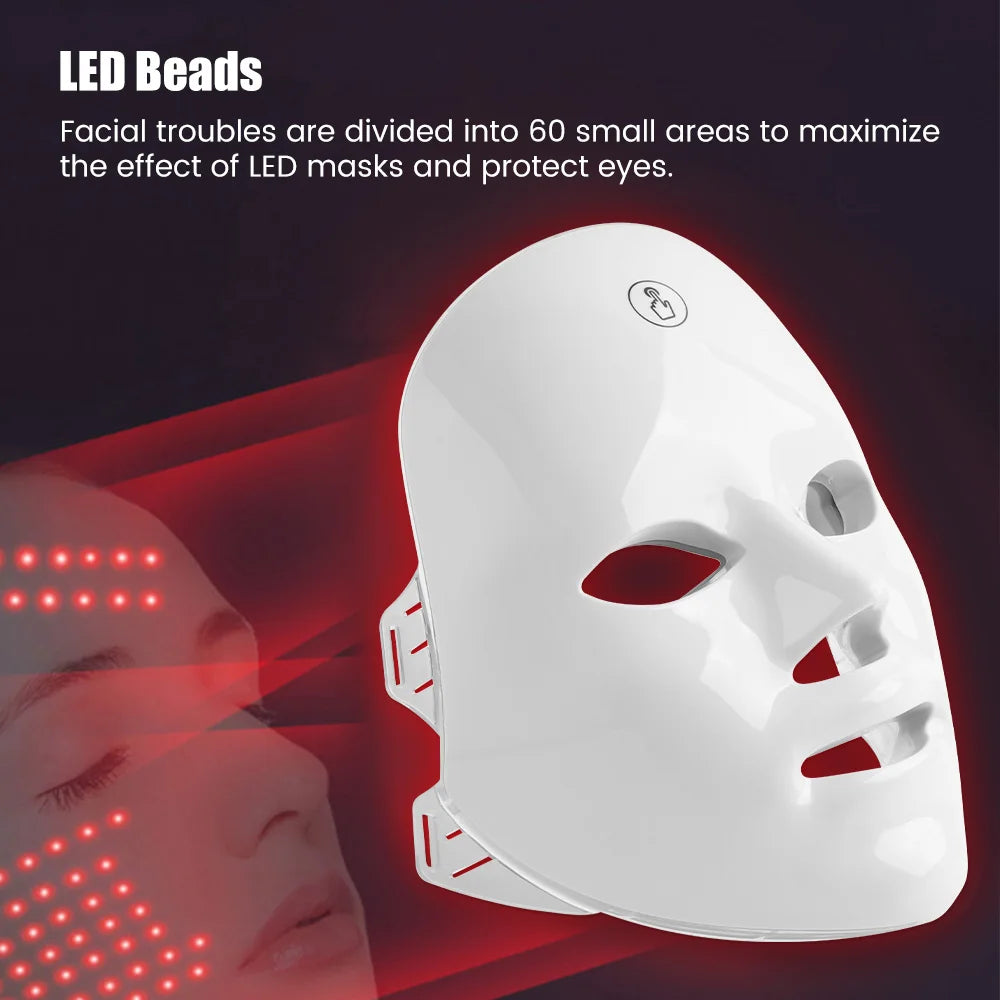 7-Color LED Photon Facial Mask – Skin Rejuvenation for Home Beauty Care