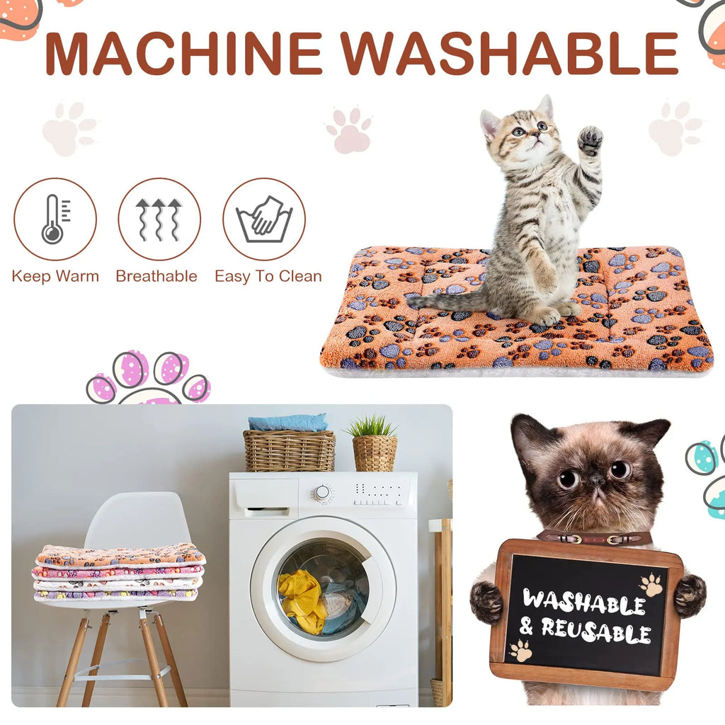 Washable Plush Pet Sofa Bed – Soft Winter Sleeping Mat for Small Large Dogs