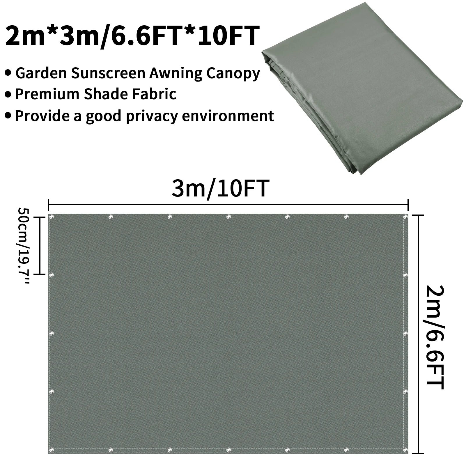 Waterproof Sun Shade Sail – UV Block Canopy for Garden Patio and Camping