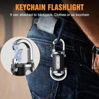 Rechargeable COB Keychain Flashlight – Portable Pocket Light for Camping
