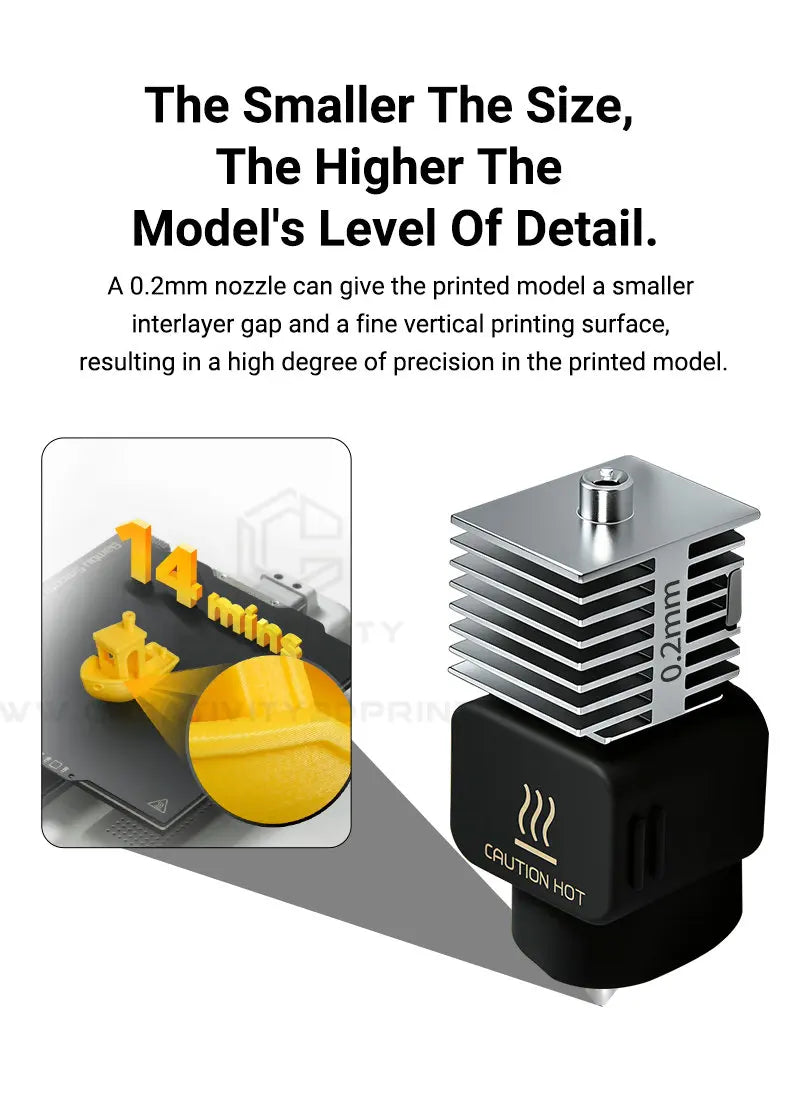 Hardened Steel Hotend Kit – High Speed 3D Printer Nozzle for Bambu Lab A1