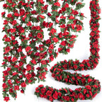 Artificial Silk Rose Vine – 2.5m Floral Garland for Wedding Arch Decoration