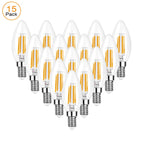 Dimmable Candelabra LED Bulbs – Warm White Lighting for Chandeliers