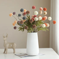 Silk Dandelion Flower Bouquet – Artificial Floral Decor for Wedding Home