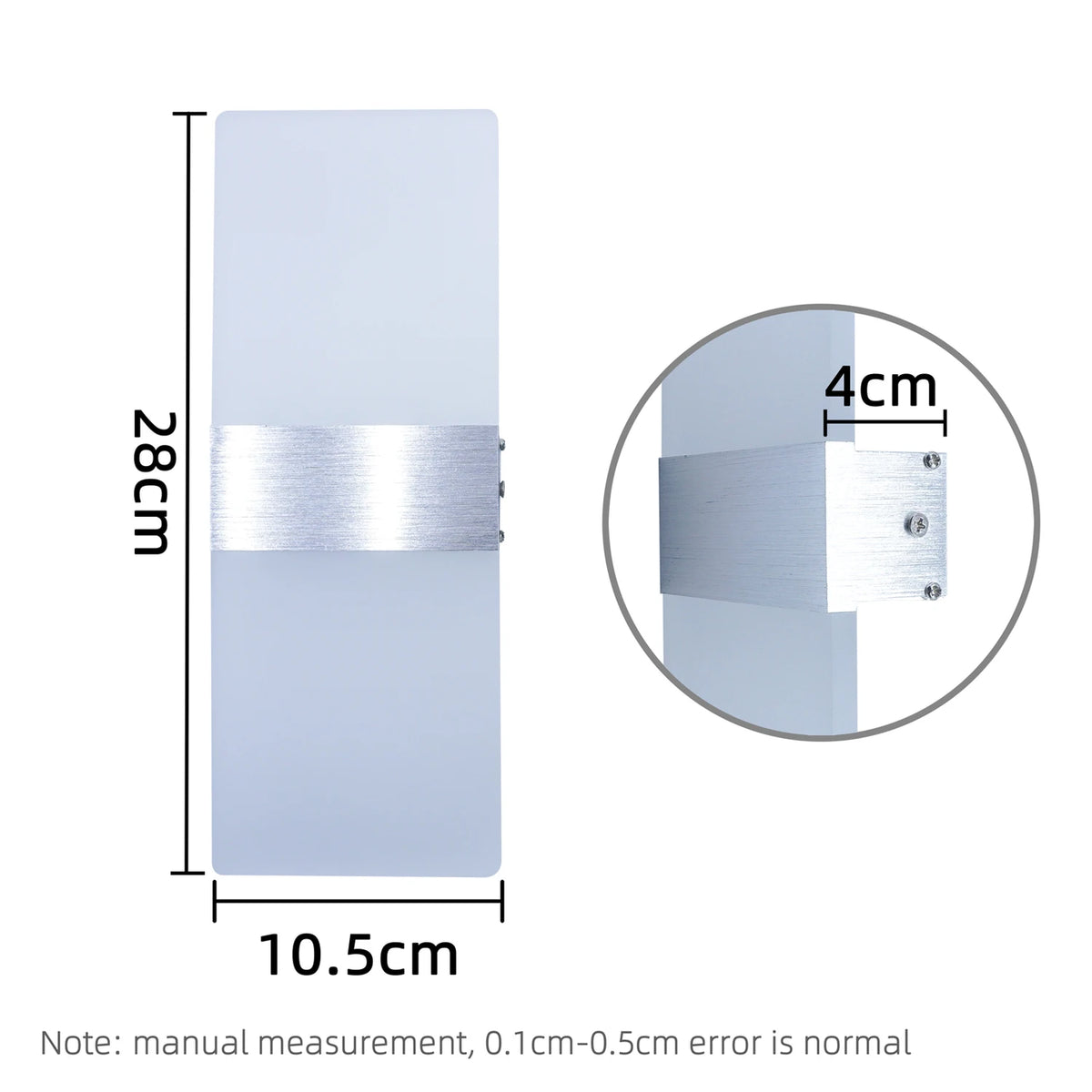Modern Minimalist Wall Lamp – Aluminum LED Sconce for Bedroom and Living Room
