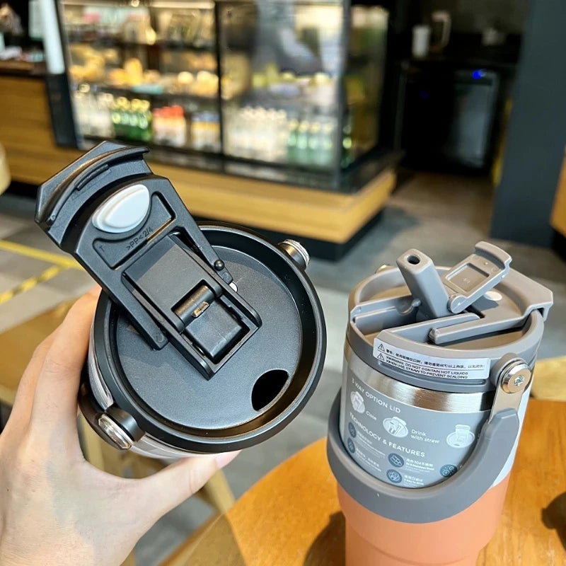 Stainless Steel Insulated Tumbler – 900ml Double-Wall Cup for Travel and Office