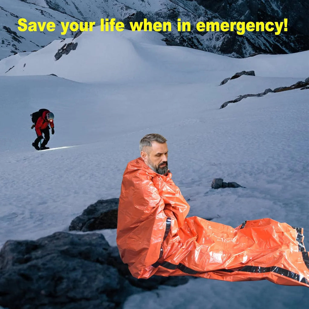 Emergency Thermal Sleeping Bag – Waterproof Mylar Sack for Outdoor Survival