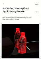 LED Car Cup Holder Coasters – Light Sensor Atmosphere Mats for Auto Interior