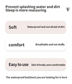 Waterproof Fitted Mattress Protector – Elastic Bed Cover for Home Bedding
