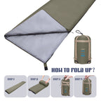 Ultralight Envelope Sleeping Bag – Compact Portable Gear for Camping Travel