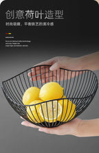 Modern Iron Fruit Basket – Decorative Wire Storage Bowl for Home Kitchen