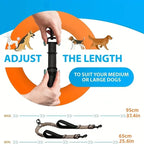 Dual Dog Leash Coupler – No-Tangle Padded Bungee for Two Dogs Walking