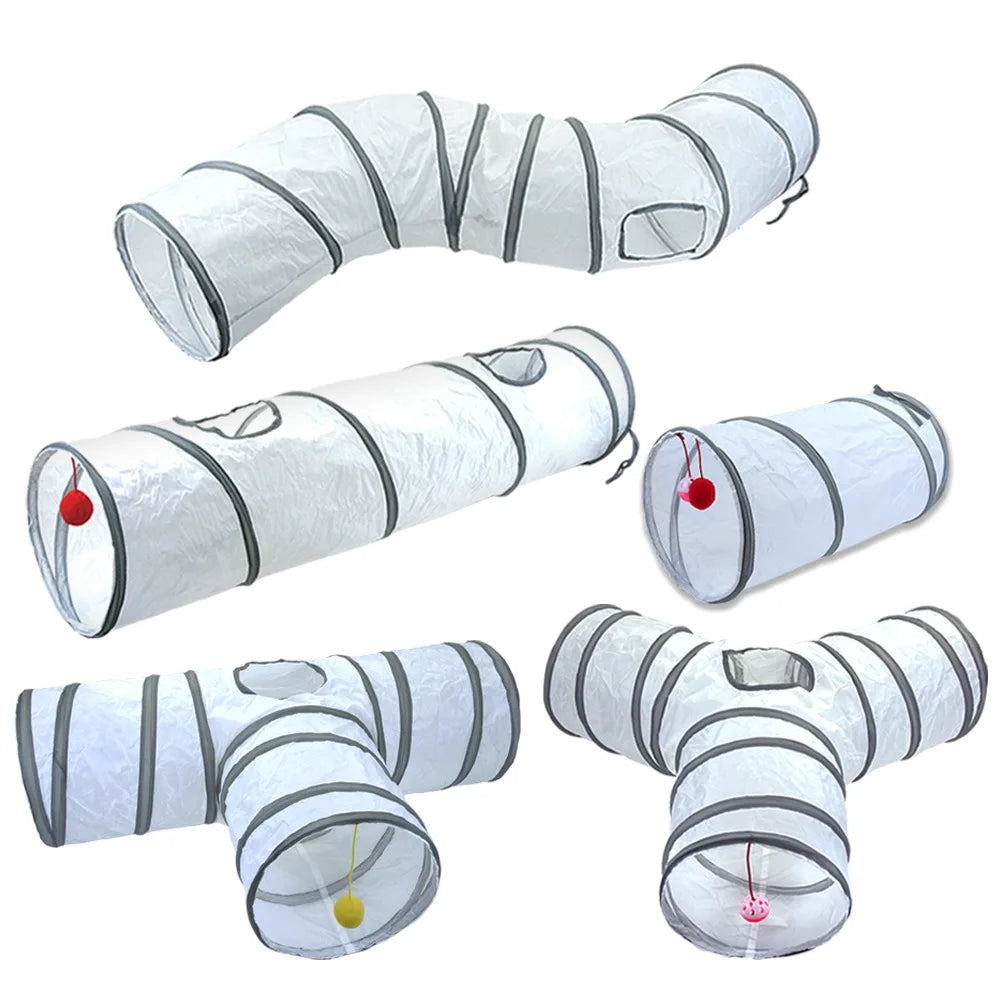 Foldable Pet Tunnel – Interactive Cat Tube for Indoor Play and Training