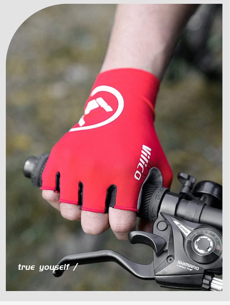 Half Finger Cycling Gloves – Anti-Slip Breathable Mittens for Road MTB Racing