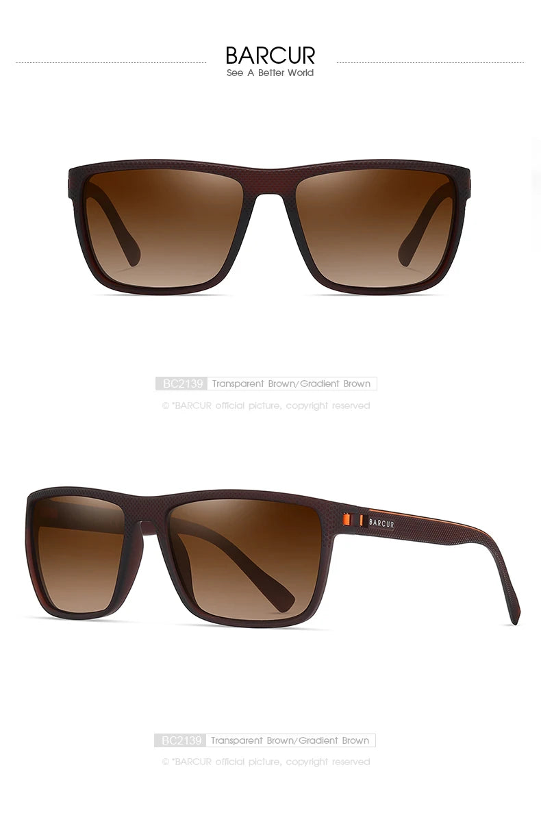 Polarized TR90 Sports Sunglasses – Lightweight UV Protection for Outdoor Men Women