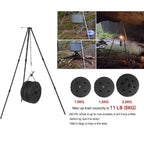 Adjustable Campfire Tripod – Stable Hanging Pot Stand for Outdoor Cooking