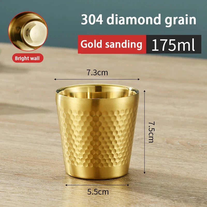 Stainless Steel Diamond Hammer Cup – Insulated Outdoor Camping Drinkware