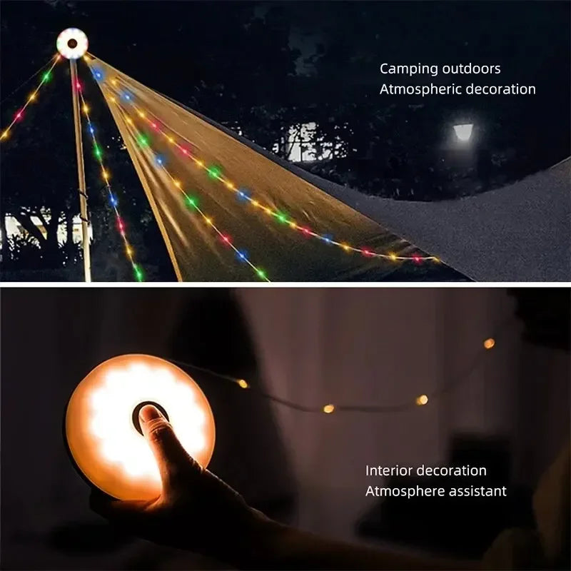 Waterproof LED Camping Strip Light – 10M Atmosphere Belt for Outdoor Decor