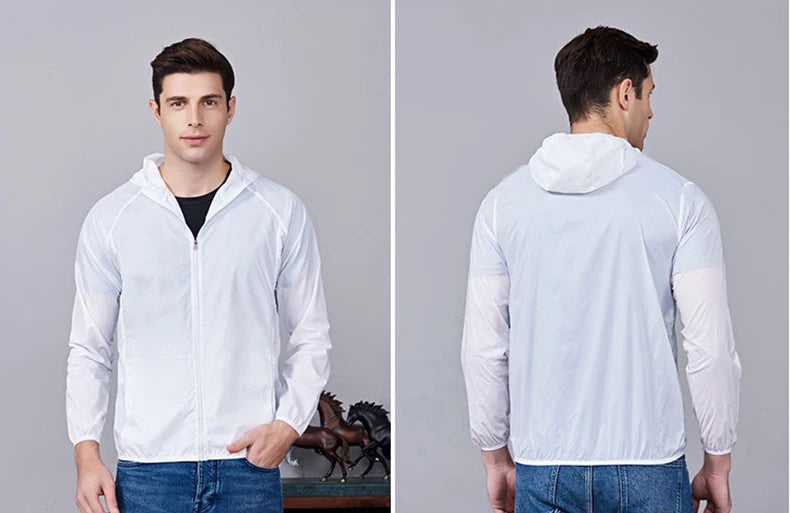 Waterproof Hiking Jacket – Unisex Quick Dry Windbreaker for Outdoor Trekking