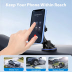 Universal Car Phone Mount – Adjustable Suction and Air Vent for Smartphones