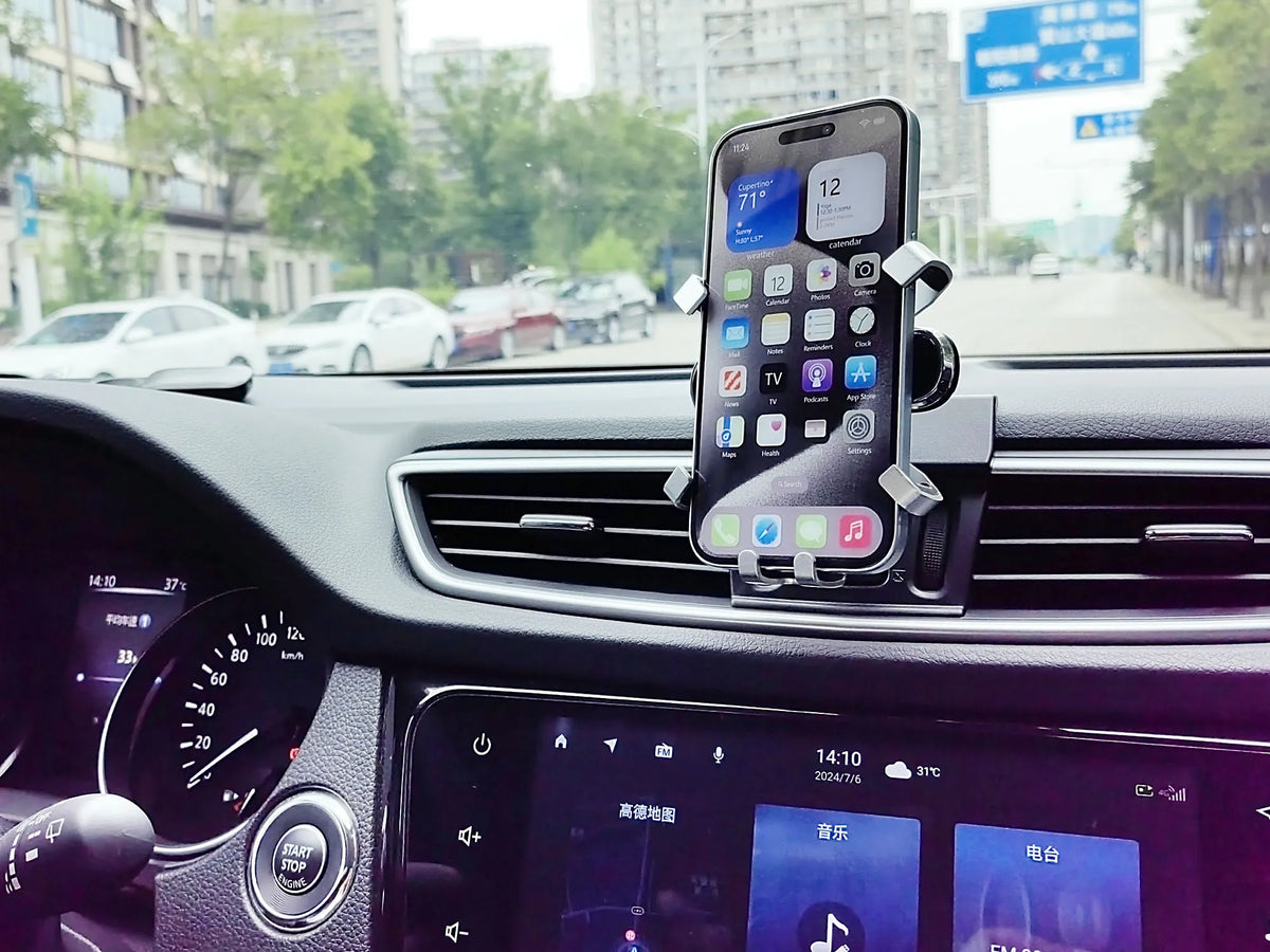 Wireless Charging Phone Mount – Gravity Car Holder for Nissan Sentra 2012-2019