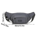 Ultra Thin Canvas Waistpack – Lightweight Men's Belt Bag for Travel Outdoor