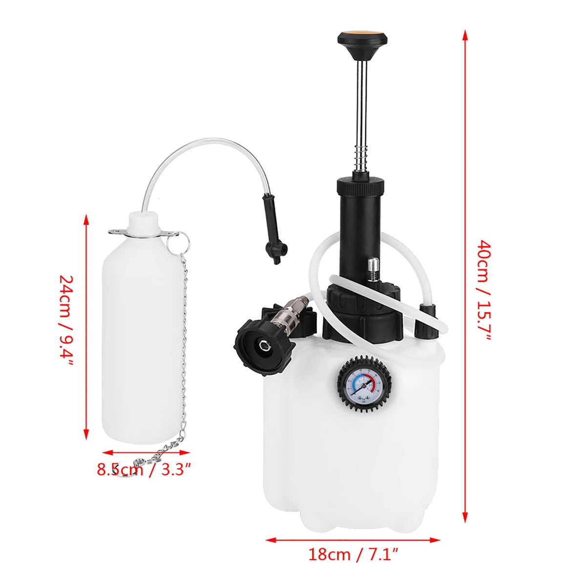 3L Manual Brake Bleeder – Fluid Oil Changer for European Car Models