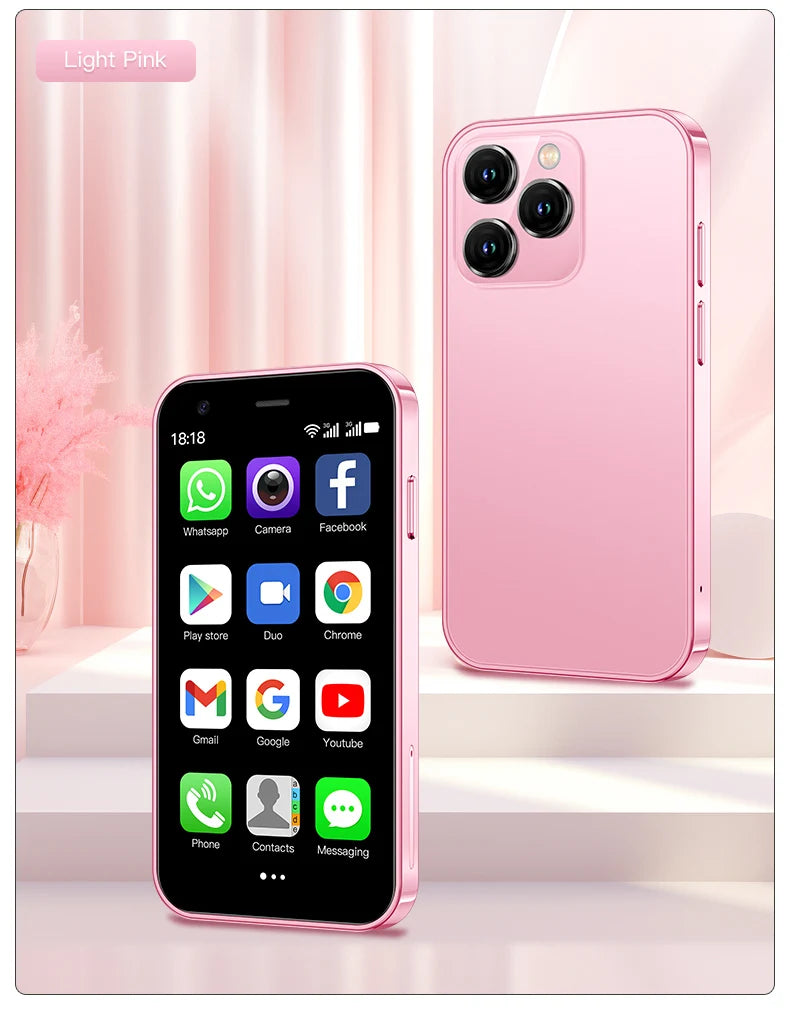 Mini Smartphone – 3.0 Inch Display with Facial Recognition for Android